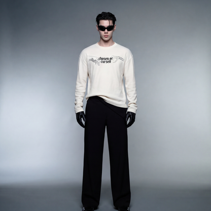 myugen-duality-waffle-long-sleeve-off-white model front