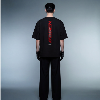 myugen-lume-lore-oversized-t-shirt-black model back