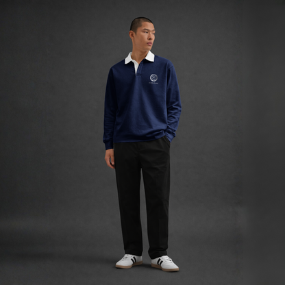 Myugen Club Polo Sweatshirt Navy Timeless Winterwear Exclusive