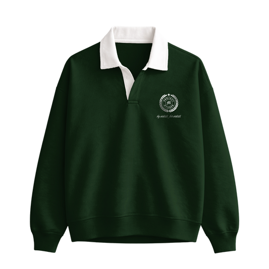 Myugen Club Polo Sweatshirt Olive Timeless Winterwear Exclusive