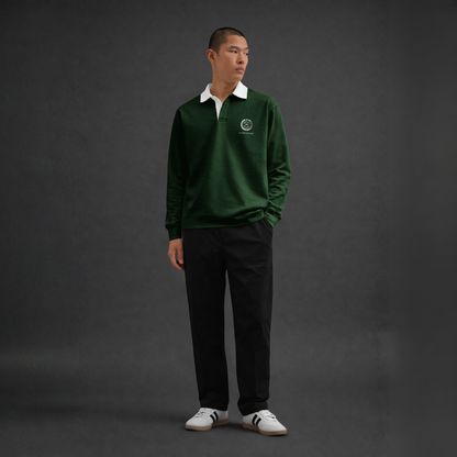 Myugen Club Polo Sweatshirt Olive Timeless Winterwear Exclusive