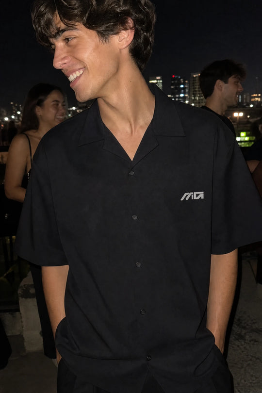 Myugen Phantom Sigil Bowling Shirt Black