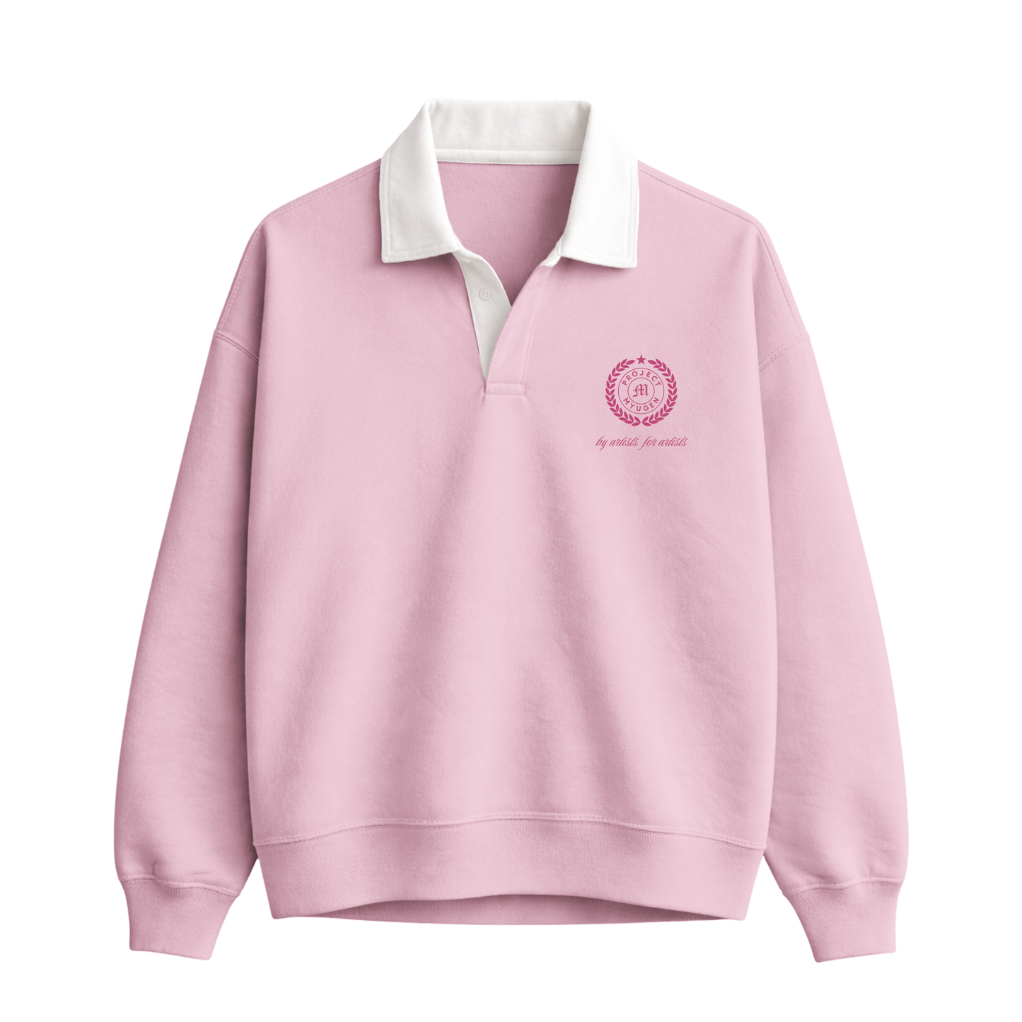 Myugen Club Polo Sweatshirt Pink Timeless Winterwear Exclusive
