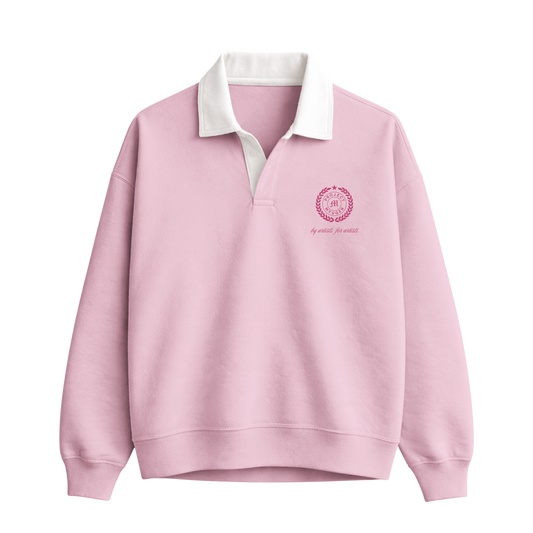 Myugen Club Polo Sweatshirt Pink Timeless Winterwear Exclusive