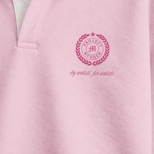 Myugen Club Polo Sweatshirt Pink Timeless Winterwear Exclusive