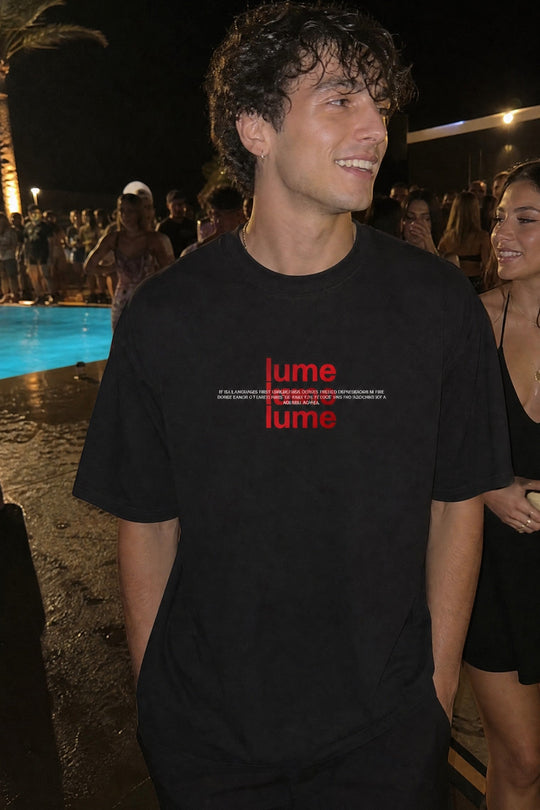 Myugen Lume & Lore Oversized T-Shirt Black