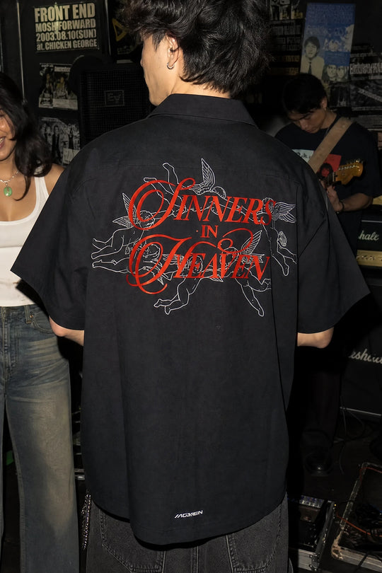 Myugen Sinners In heaven Bowling Shirt Black