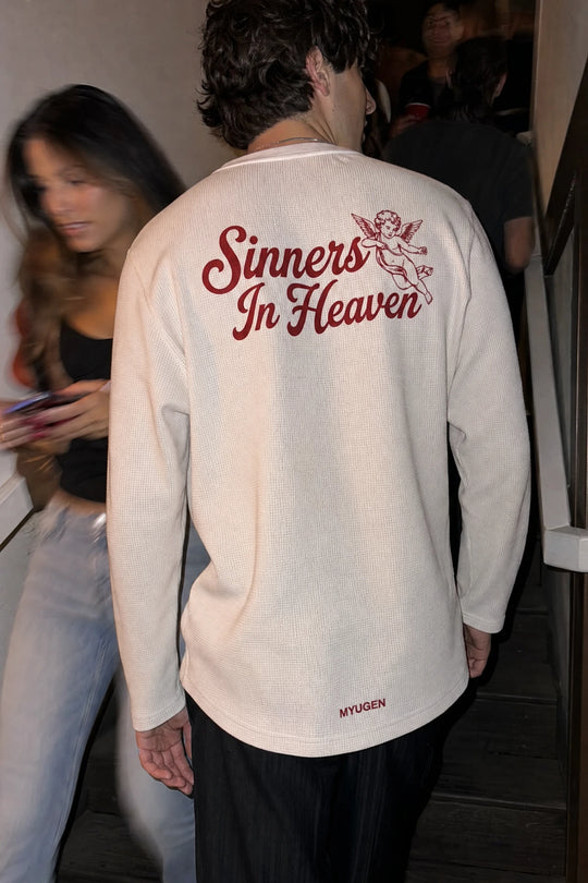 Myugen Sinners In heaven Waffle Long Sleeve Off White