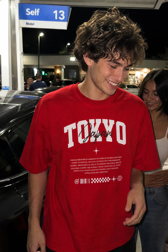 Myugen Tokyo Division 23 Oversized T-Shirt Red