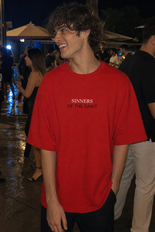Myugen Sinners Of The Saint Oversized T-Shirt Red