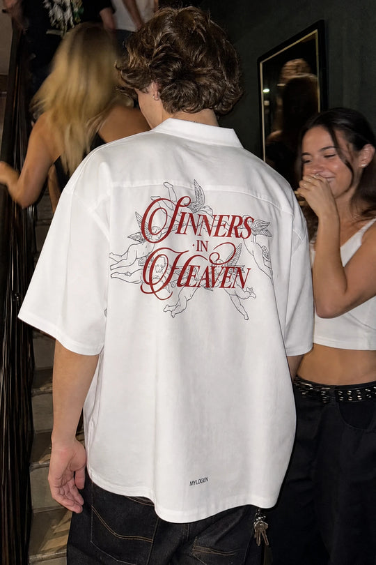 Myugen Sinners In heaven Bowling Shirt White