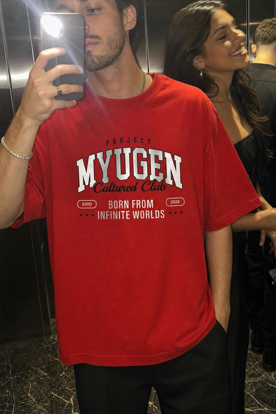 Myugen Cultured Club Oversized T-Shirt Red