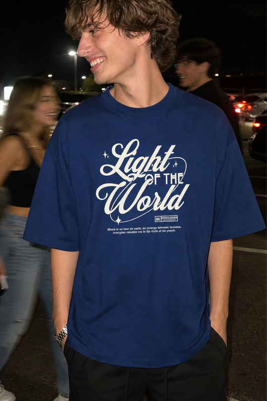 Myugen Light of the World Oversized T-Shirt Blue
