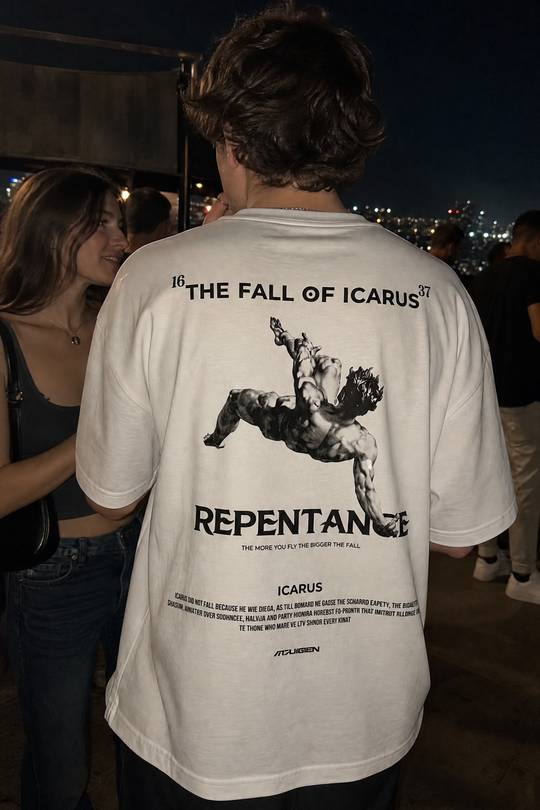 Myugen Icarus Ascension Oversized T-Shirt White
