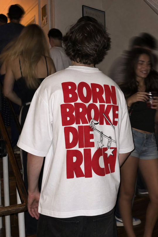 Myugen Die Rich Statement Oversized T-Shirt White