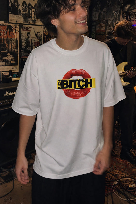 Myugen Bitch Rich Oversized T-Shirt White