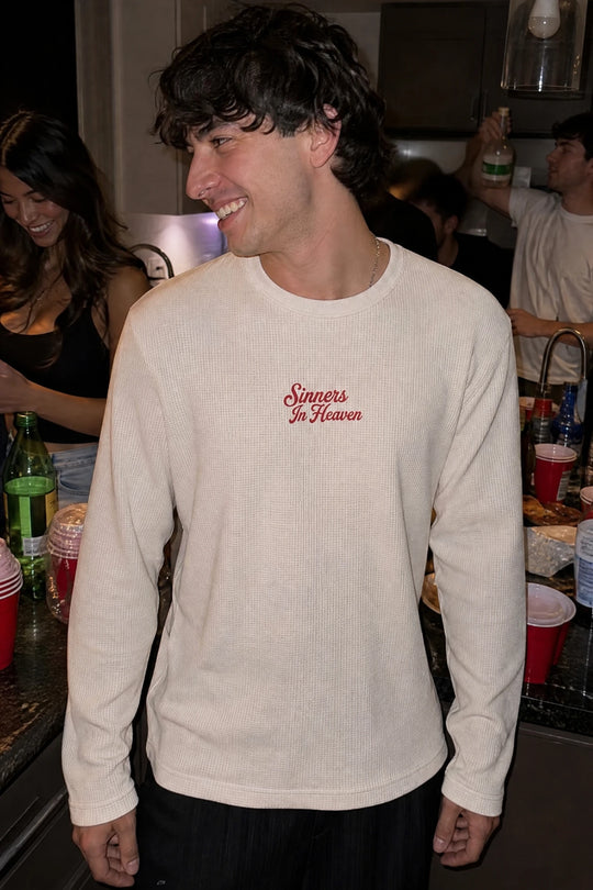 Myugen Sinners In heaven Waffle Long Sleeve Off White