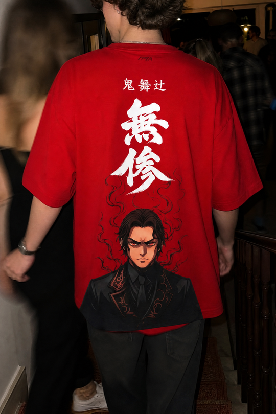 Myugen Kibutsuji Michael Oversized T-Shirt Red