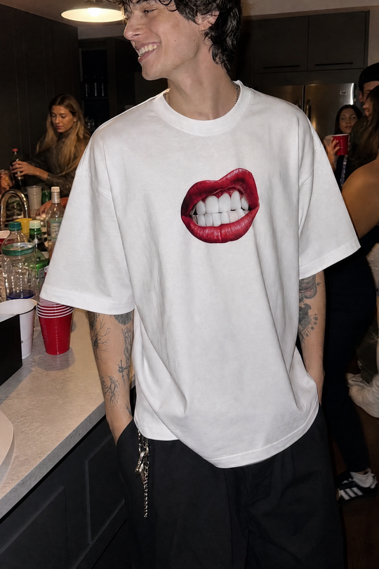 Myugen Bite Oversized T-Shirt White