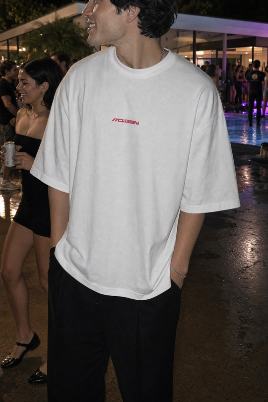 Myugen Cultural Angels Oversized T-Shirt White