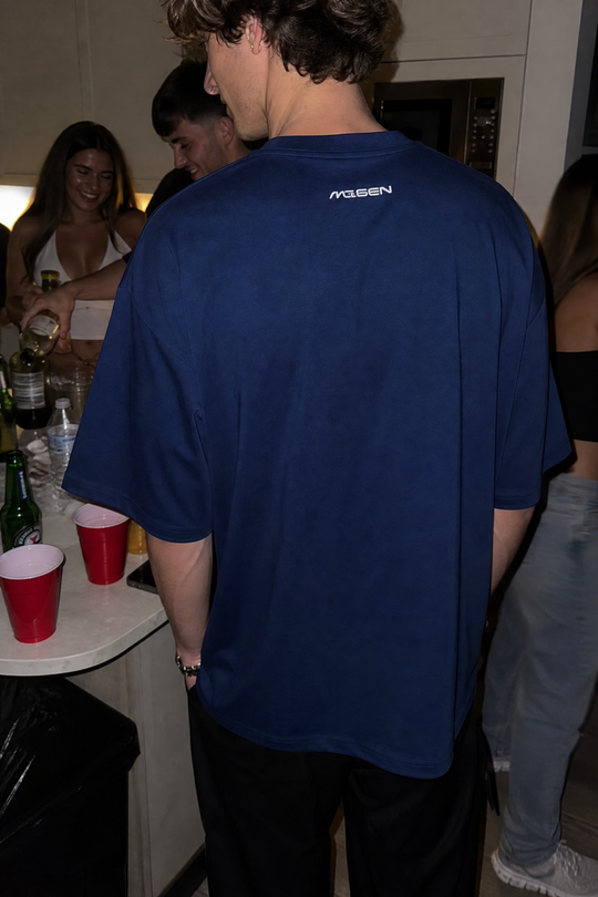 Myugen Light of the World Oversized T-Shirt Blue