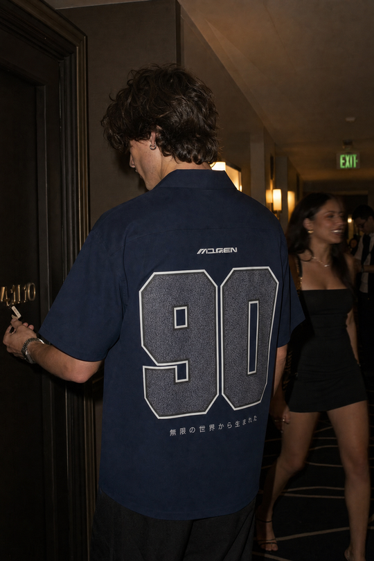 Myugen Cultured Club -90 Bowling Shirt Navy Blue