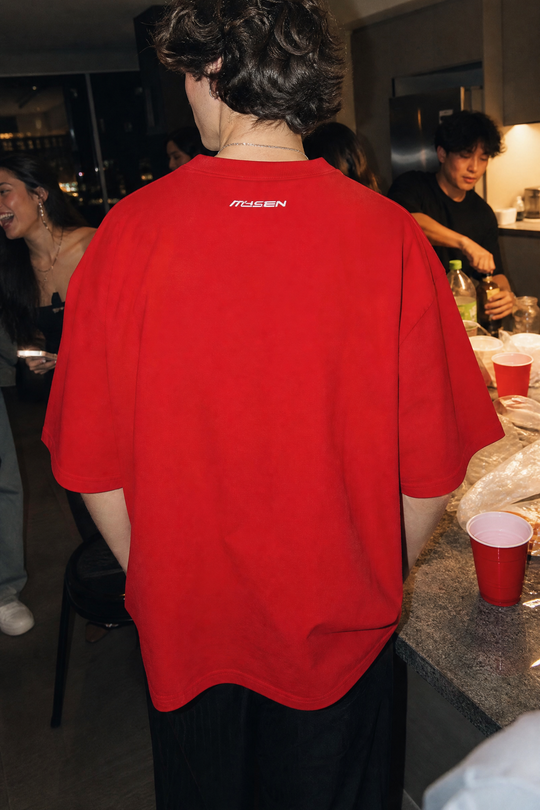 Myugen Infinite Rebirth Oversized T-Shirt Red