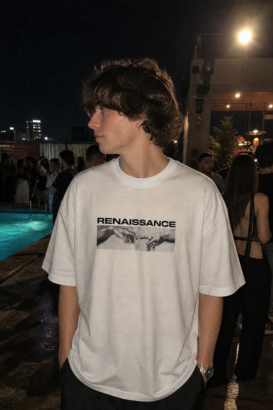 Myugen Icarus Ascension Oversized T-Shirt White