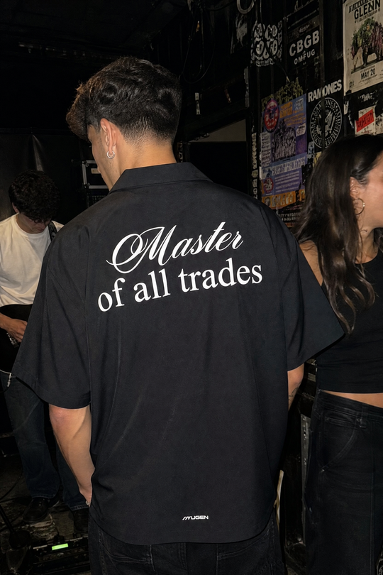 Myugen Master of All Trades Bowling Shirt Black