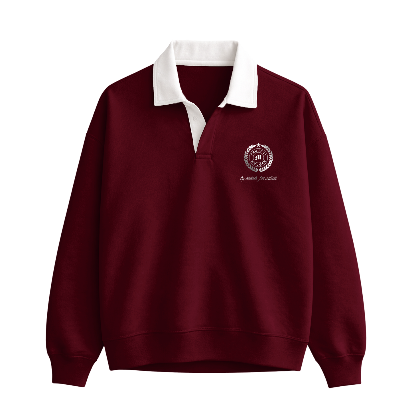 Myugen Club Polo Sweatshirt Wine Timeless Winterwear Exclusive